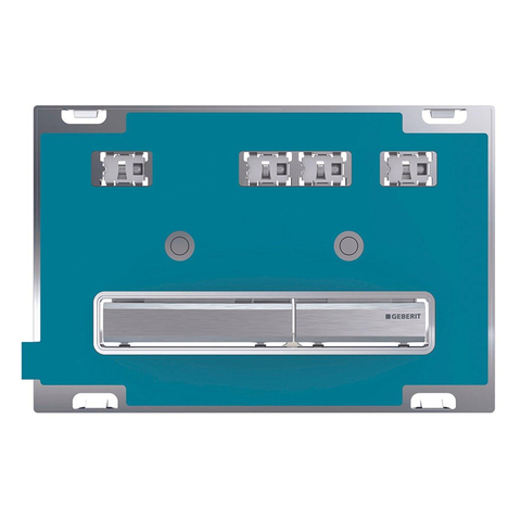 Geberit Sigma50 bedieningsplaat - 2-toets spoeling - vierkant - klantspecifiek - dualflush - klantspecifiek (chroom) SW259161