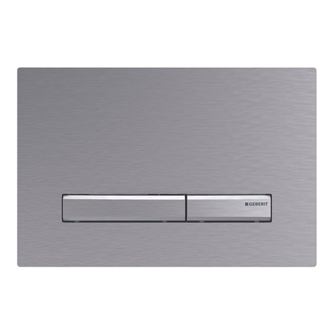 Geberit Sigma50 bedieningsplaat - 2-toets spoeling - vierkant - dualflush - chroom geborsteld SW259162