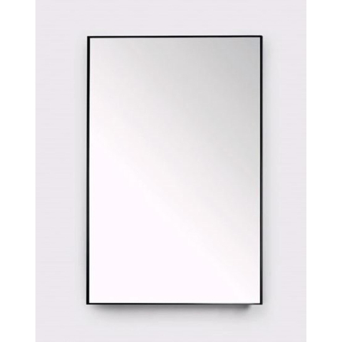 Royal Plaza Merlot spiegel 80x80cm zonder verlichting vierkant Glas Zwart mat SW395475