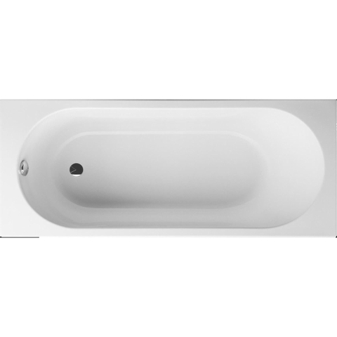 Villeroy & Boch O.novo kunststof bad acryl rechthoekig - 170x75x47cm - zonder poten - glans wit 0930604