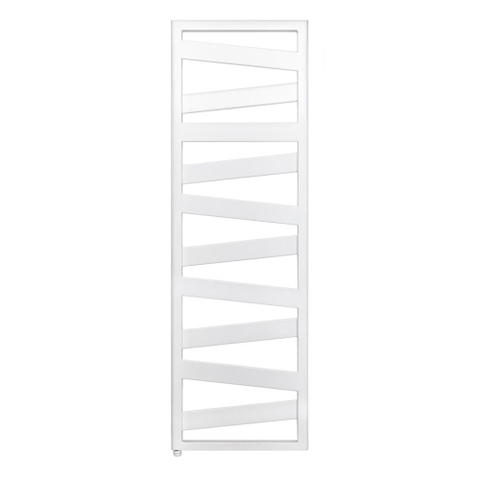 Zehnder Ribbon sèche-serviettes - 50x156.7cm - électrique - 600 watts - droit - blanc brillant SW270218