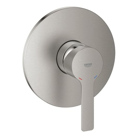 Grohe Lineare Inbouwthermostaat - 1 knop - Supersteel (RVS) SW296736