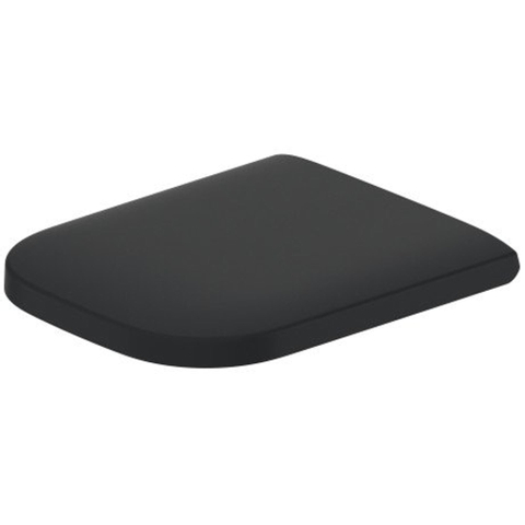 Duravit Happy D.2 WC-zitting - 43x35.9x4.3cm - met softclose - met quickrelease - kunststof - mat antraciet SW297027