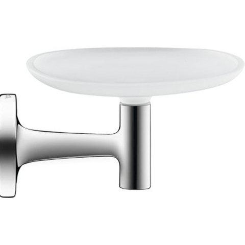 Duravit Starck T Zeephouder - wandmodel - 14x10.6cm -matglas - hoogglans chroom SW297110