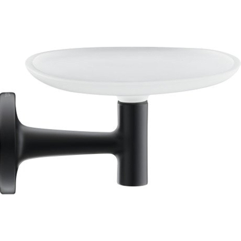 Duravit Starck T Zeephouder - wandmodel - 14x10.6cm -matglas - mat zwart SW297100