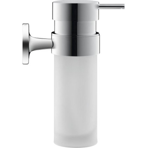 Duravit Starck T Zeepdispenser - 17.6x6cm - matglas - hoogglans chroom SW297107