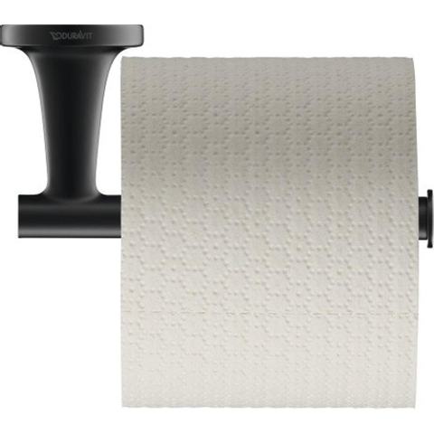 Duravit Starck T Toiletrolhouder - zonder klep - mat zwart SW297083