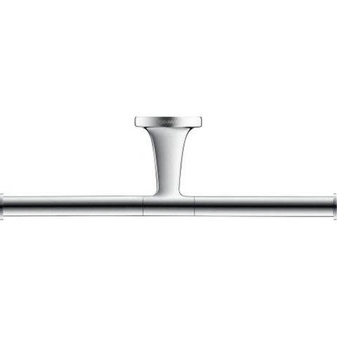Duravit Starck T Toiletrolhouder - dubbel - zonder klep - hoogglans chroom SW297077