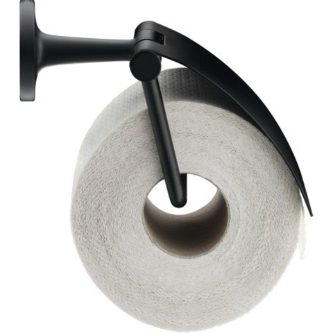 Duravit Starck T Toiletrolhouder - met klep - mat zwart SW297081