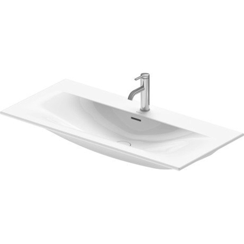 Duravit Viu Meubelwastafel - 103x49cm - met kraangat - met overloop - wit SW297108