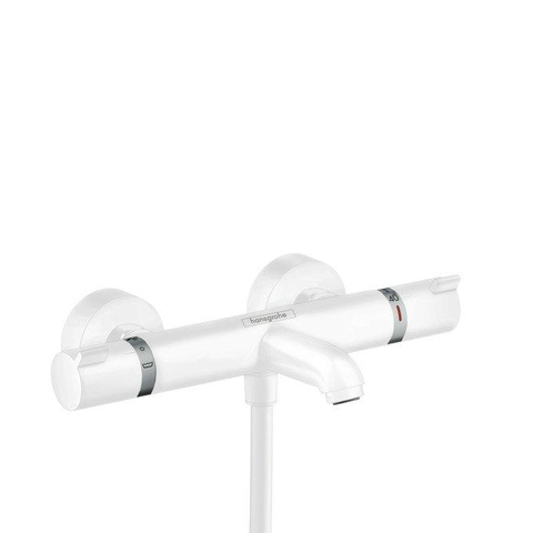 Hansgrohe Ecostat Comfort Badkraan - thermostatisch - met omstel - met koppelingen - thermostaat - mat wit SW297286