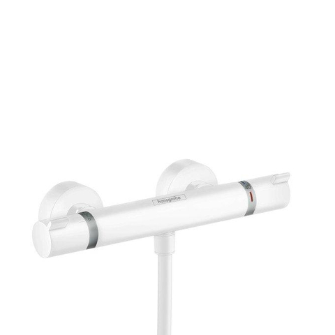 Hansgrohe Ecostat Comfort Douchekraan - thermostatisch - met koppelingen - thermostaat - mat wit SW297281