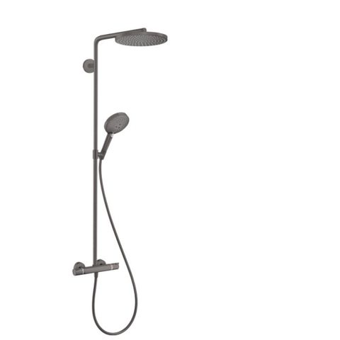 Hansgrohe Raindance Select S - select Regendoucheset - thermostaat - hoofddouche 24cm - zwart chroom gunmetal SW297300