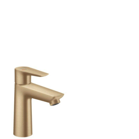 Hansgrohe Talis e Eengreeps wastafelmengkraan - 110 - coolstart - met PopUp - trekwaste - geborsteld brons SW297296