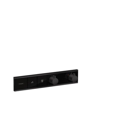 Hansgrohe Rainselect Afbouwdeel - voor inbouw douchekraan - thermostatisch - voor 2 functies - 45.6x90cm - thermostaat - mat zwart SW297617