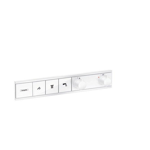 Hansgrohe Rainselect Afbouwdeel - voor inbouw douchekraan - thermostatisch - voor 3 functies - 52.7x90cm - thermostaat - mat wit SW297614
