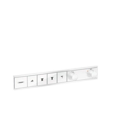 Hansgrohe Rainselect Afbouwdeel - voor inbouw douchekraan - thermostatisch - voor 4 functies - 59.8x90cm - thermostaat - mat wit SW297632