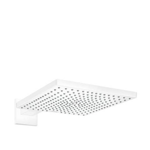 Hansgrohe Raindance E douche de tête - 30x30cm - carré - avec bras de douche - blanc mat SW297610