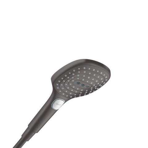 Hansgrohe Raindance Select E - select - handdouche 12cm - 3jet - geborsteld zwart chroom SW295821