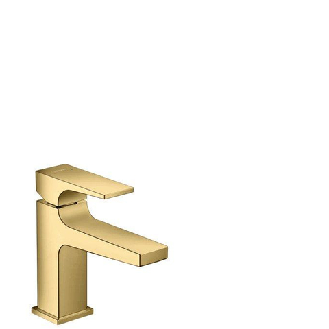 Hansgrohe Metropol Toiletkraan - 100 met push open waste - met voorsprong vaste uitloop 12.7cm - glans goud SW297554