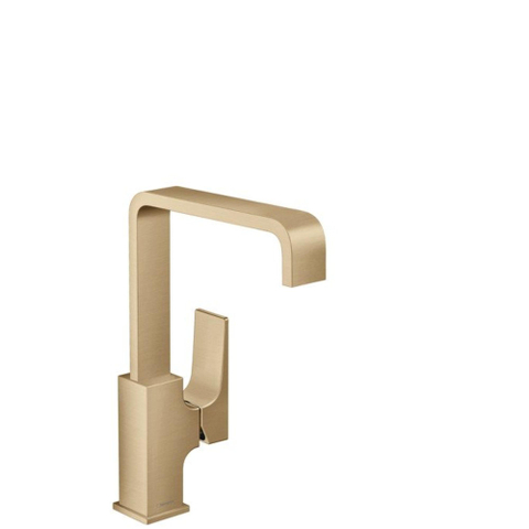 Hansgrohe Metropol Wastafelkraan - 230 met push open waste - met 120° draaibare uitloop 16.5cm - geborsteld brons SW297570