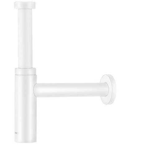 Hansgrohe Flowstar Universeel S Premium designbekersifon 5/4 met muurbuis - met rozet - mat wit SW297541