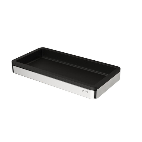 Geesa Frame Étagère 21cm Noir / Chrome SW334415