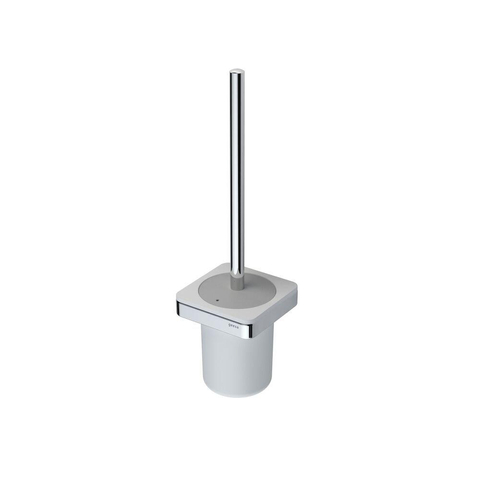 Geesa Frame Toiletborstel met houder Wit / Chroom (witte borstelkop) SW334326