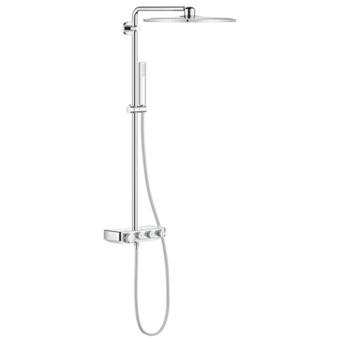 Grohe Euphoria SmartControl ensemble de douche pluie apparent – douche de tête carrée 31 cm – douchette bâton – avec inverseur – chrome SW209453