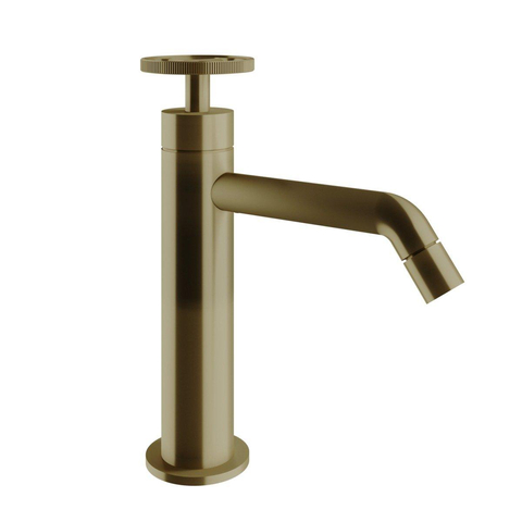 Royal Plaza Olmo wastafelkraan met industriele greep zonder waste bronze TWEEDEKANS OUT14722