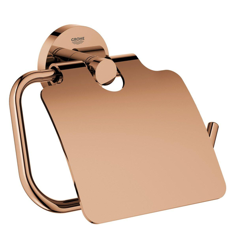 Grohe Essentials Closetrolhouder met klep - brushed warm sunset (koper) SW99019