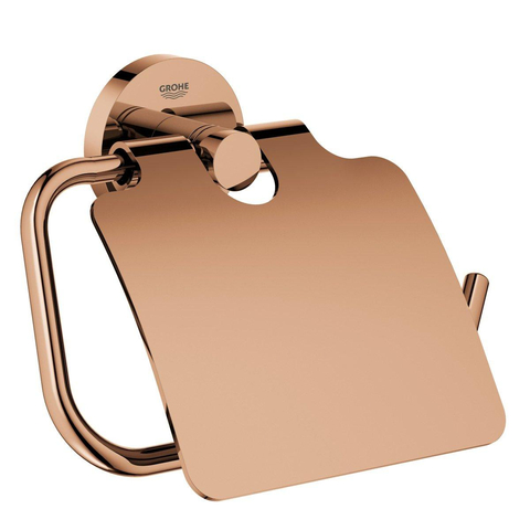 GROHE Essentials porte rouleaux de toilettes avec couvercle Warm sunset brossé (cuivre) SW99019