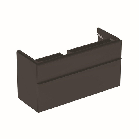 Geberit Smyle Square onderkast - 1184x617x470mm - 2 laden - lava mat (hout) SW417377