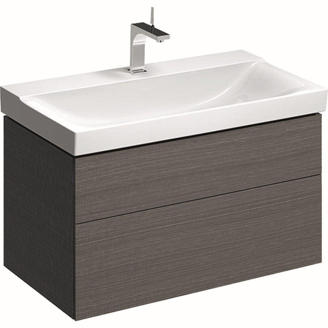 Geberit Xeno2 meuble sous-lavabo 2 tiroirs 88x53cm gris scultura SW417772
