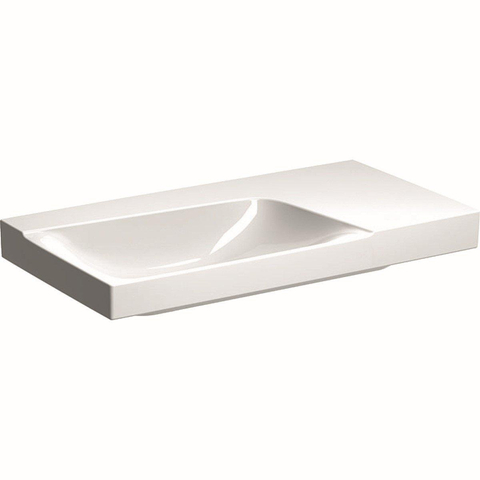 Geberit Xeno2 wastafel - 90x48cm - zonder kraangat - zonder overloop KeraTect - wit SW417539
