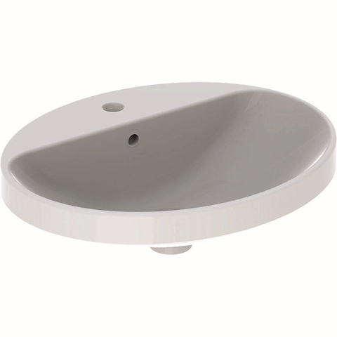 Geberit VARIFORM opbouwwastafel - 55x45cm - met 1 kraangat - met overloop - wit SW417310