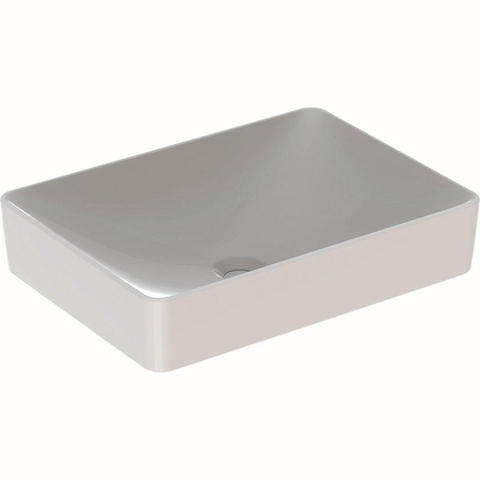 Geberit VariForm lavabo à poser rectangulaire sans trou de robinetterie sans trop-plein 55x40x15.8cm blanc 500779012 SW417269