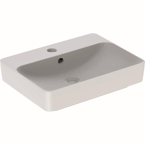 Geberit VARIFORM opzetwastafel rechthoekig - 60cm - met overloop - glans wit SW417541