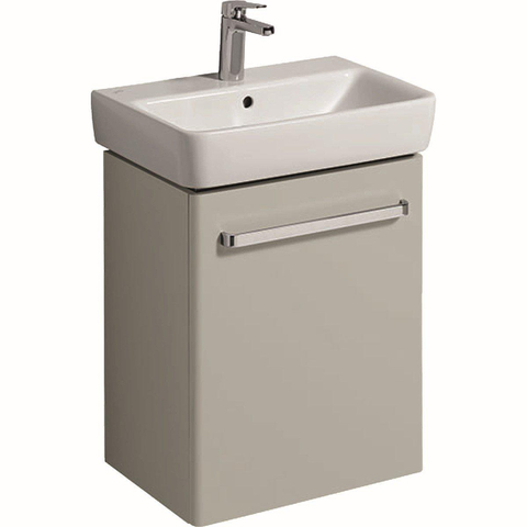 Geberit Renova Compact wastafelonderbouwkast - 1 deur - 50x60.4x36.7cm links/rechts - compact - licht grijs SW417550