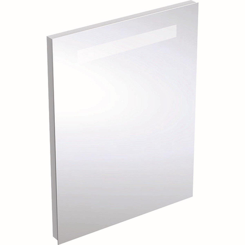 Geberit Renova Compact spiegel - met verlichting horizontaal - 50x65cm - zilver SW417339