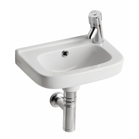 Geberit 300 Basic lave-mains avec trou de robinet à droite avec trop-plein 36x25x15cm blanc SW417498
