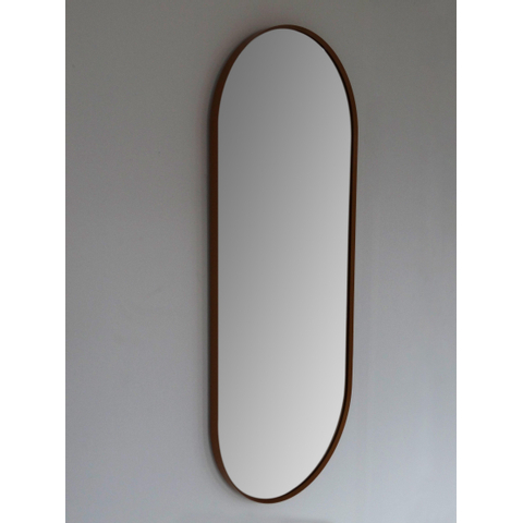 Royal Plaza Intent spiegel – ovaal – 38x90 cm – met lijst – Zwart mat SW395082