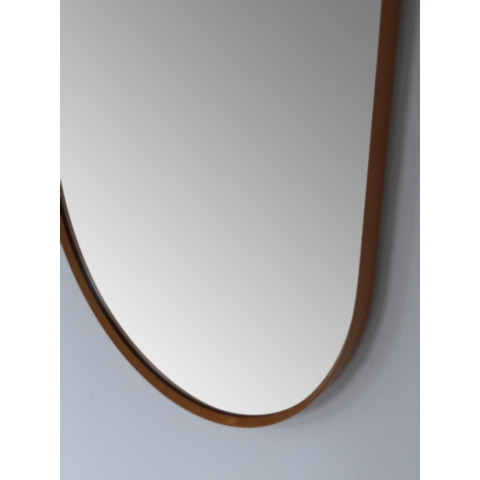 Royal plaza Intent spiegel ovaal met lijst 90x38cm mat zwart SW395082