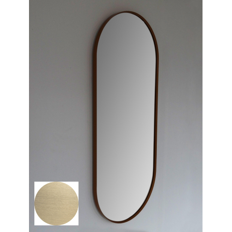 Royal plaza Intent spiegel ovaal met lijst 90x38 cm mat goud SHOWOOMMODEL SHOW26014