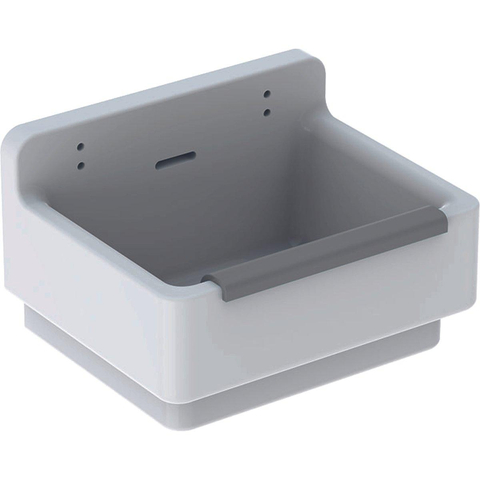 Geberit 300 basic évier de vidange avec rebord de protection 36.5x46x30cm avec trous pour grille à seau blanc SW417676