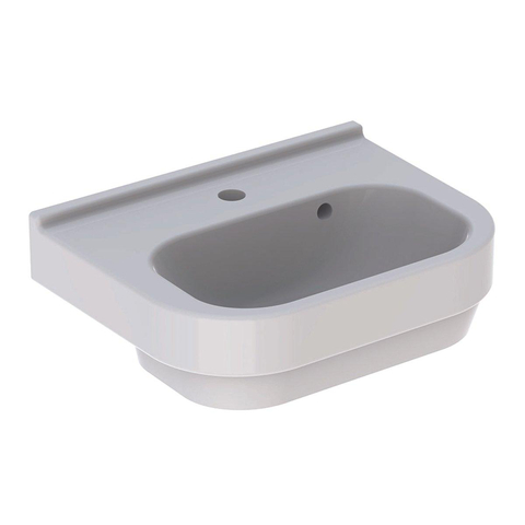 Geberit 300 Basic wastafel - 50cm - 1 kraangat - met overloop - wit SW417305
