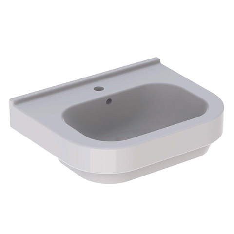 Geberit 300 Basic wastafel - 60cm - 1 kraangat - met overloop - wit SW417449