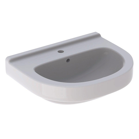 Geberit 300 Basic wastafel - 60cm - 1 kraangat - met overloop - wit SW417730