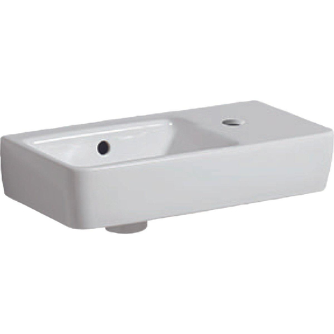 Geberit Renova Compact lavabo compact avec trou de robinet à droite avec trop-plein 50x25x15cm blanc SW417245