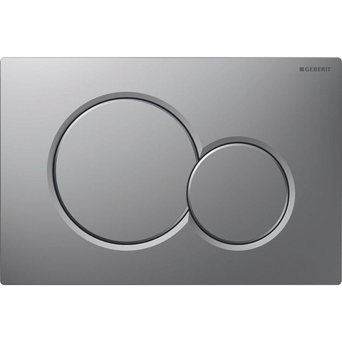 Geberit Sigma01 bedieningsplaat - 2-toets spoeling - ronde knoppen - mat chroom gelakt - mat chroom SW420175